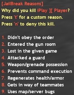 [JB] Kill Reason